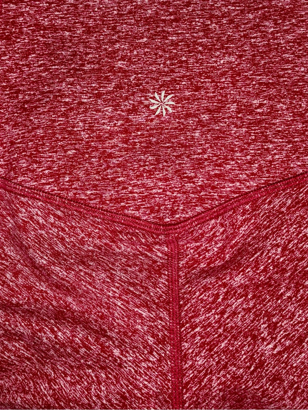 Athleta Salutation Stash Pocket High Rise Leggings Cranberry Red Heather S - Picture 3 of 5
